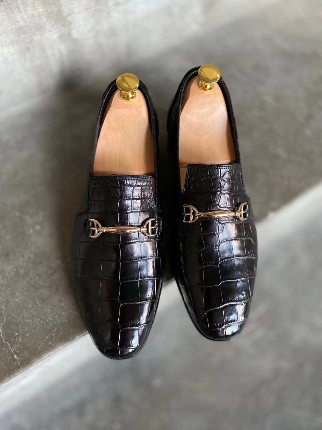Horsebit Crocodile Loafer - Alexfiveusa 