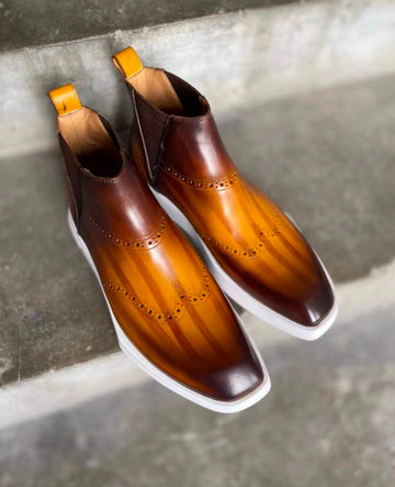 Wingtip Comfy Sole boot