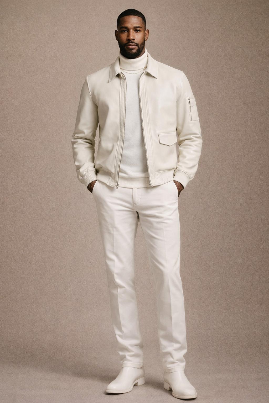 Alex 5 Leather Utility Leather Jackrt